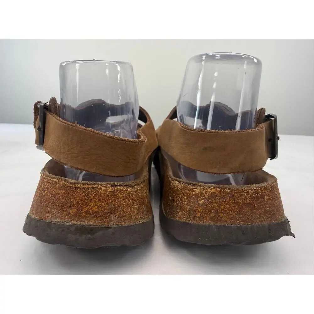 Betula by Birkenstock Milano Brown Leather 3 Strap Sandals Men’s Size 10